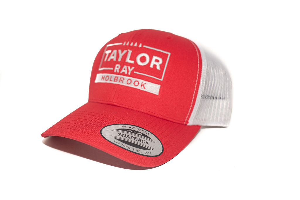 Red Taylor Ray White Mesh