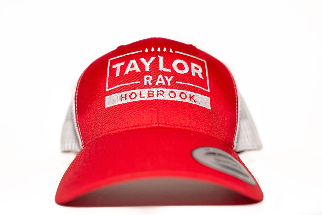 Red Taylor Ray White Mesh