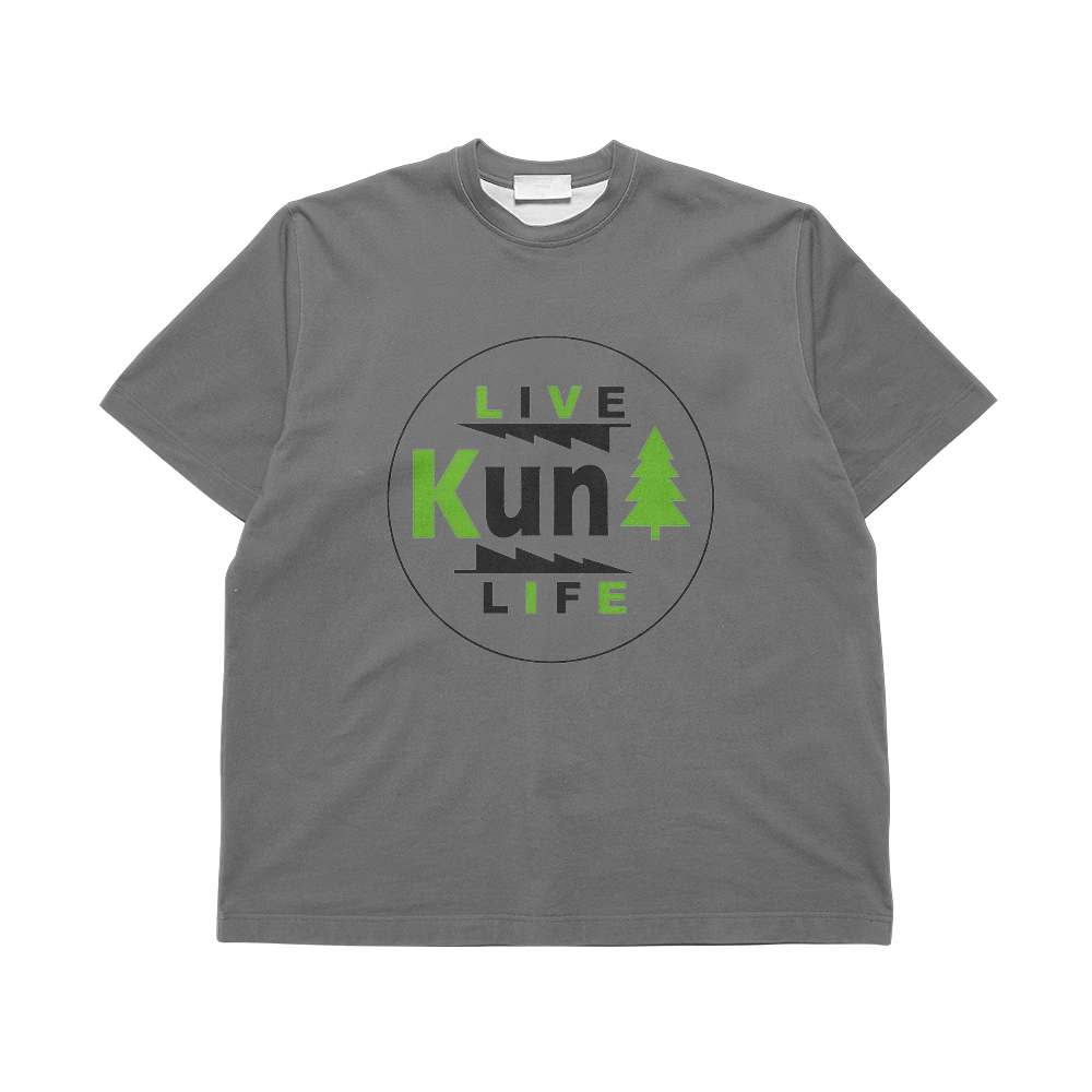 Live Life Kuntree tee storm black