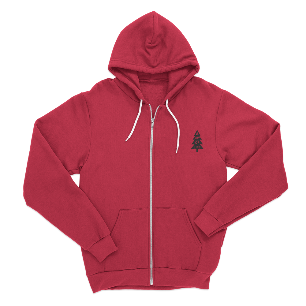 Kuntree hoodie logo red